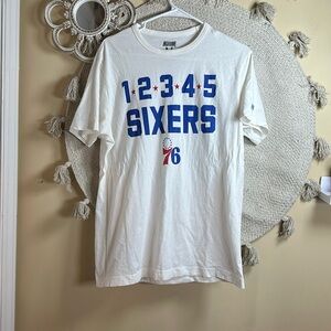 76ers short sleeve tshirt